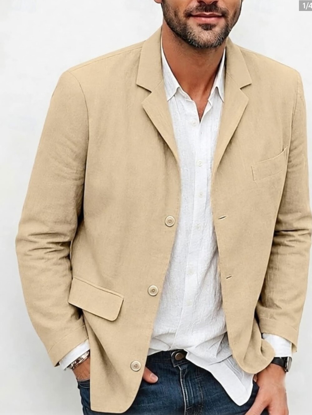 St. John's Bay Tan Linen-Blend Sport Coat